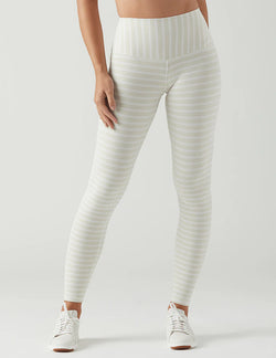 Sultry Legging - Cream White Stripe