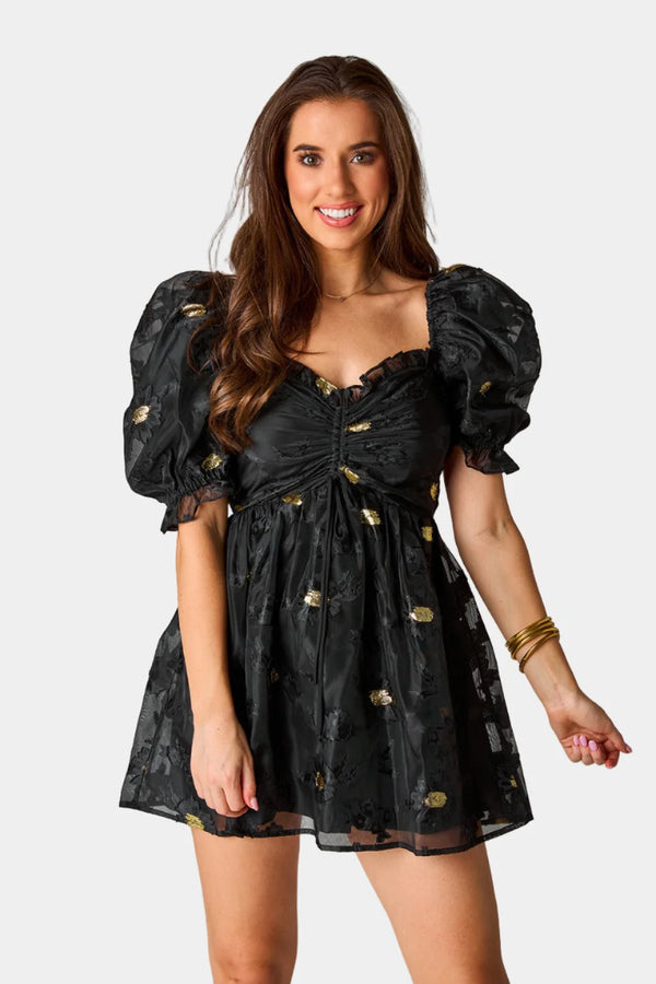 COLBY PUFF SLEEVE MINI DRESS