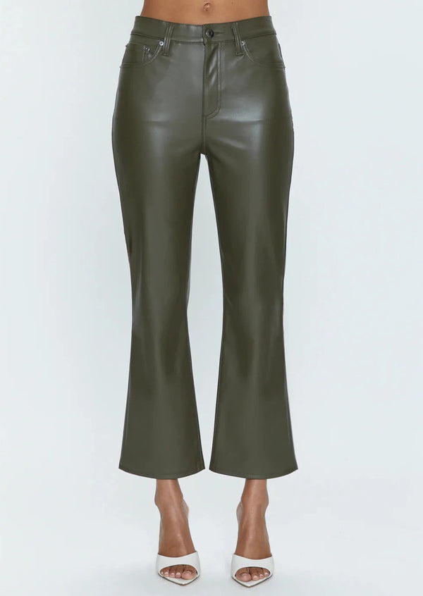Pistola Lennon Leather Pants - Sage Green