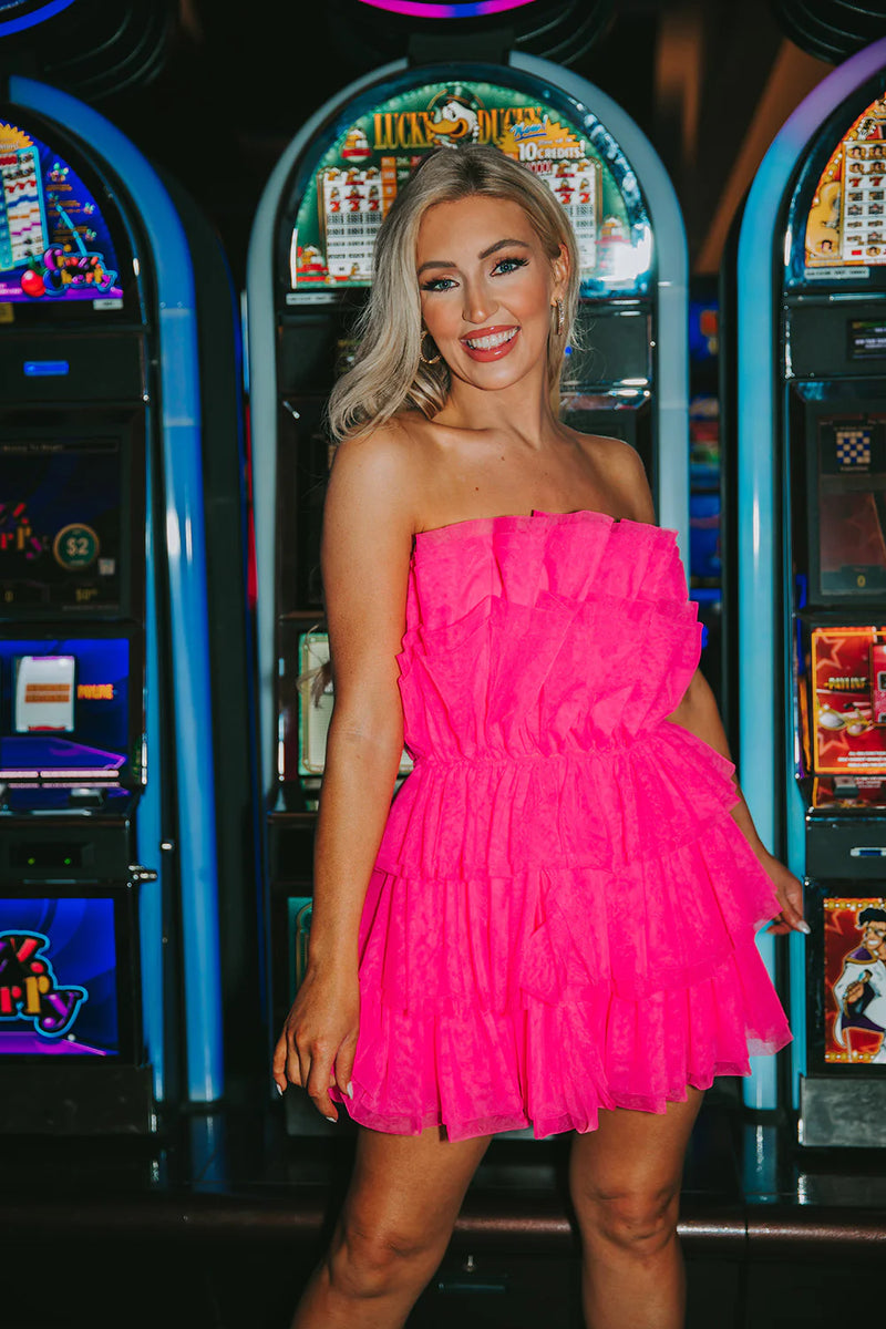 BL Hot Pink Tulle Dress