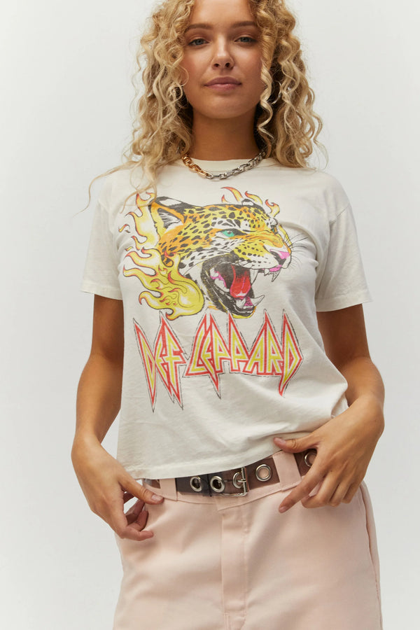Def Leppard Tiger Fitted Tee