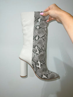 two tone snake boots