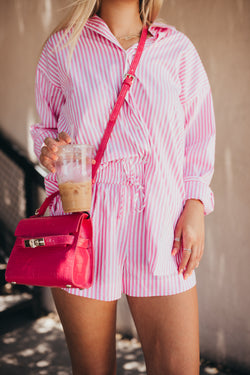 Leon Shorts - Pink Stripe