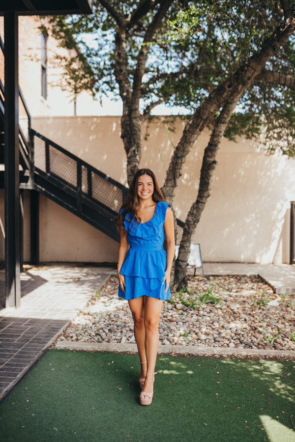 Summer Sunset Dress - Blue