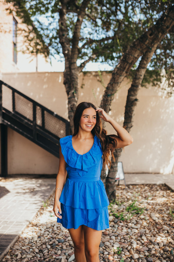 Summer Sunset Dress - Blue