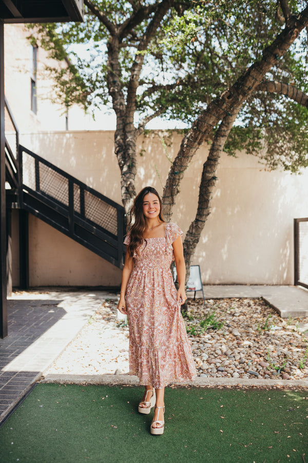 Paisley Midi Dress