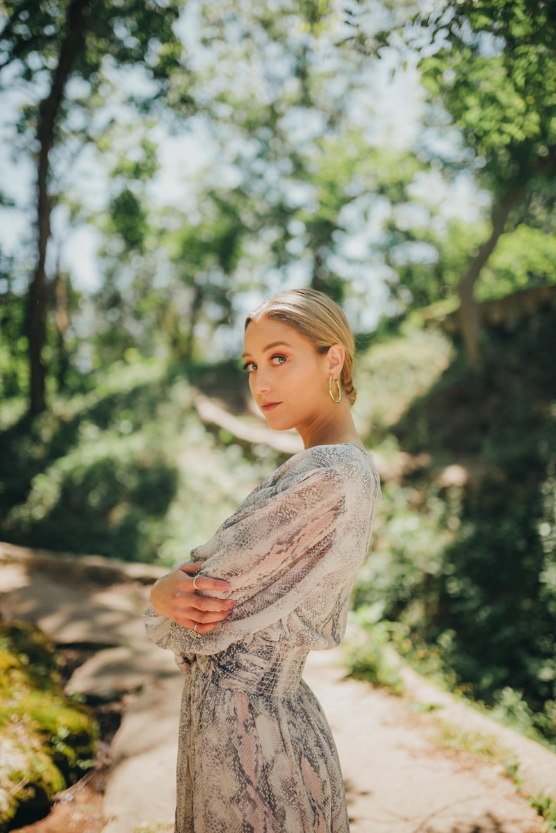 Python maxi dress sale