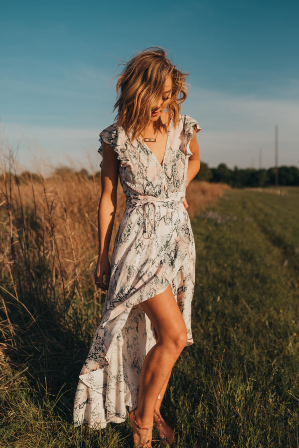 Savvy Snake Maxi Dress