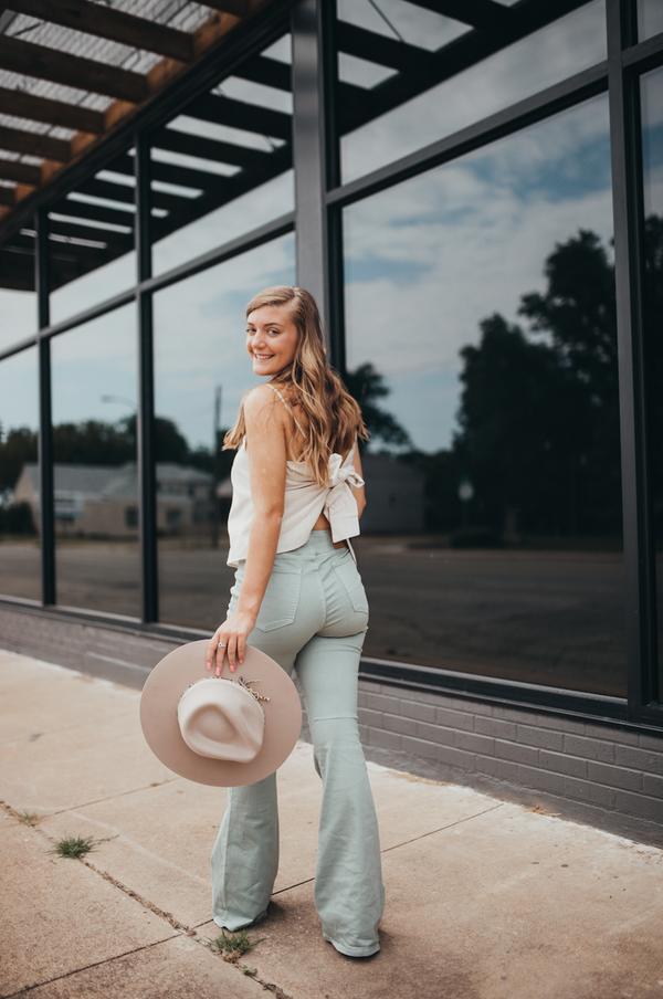 Seafoam Flare Bottoms