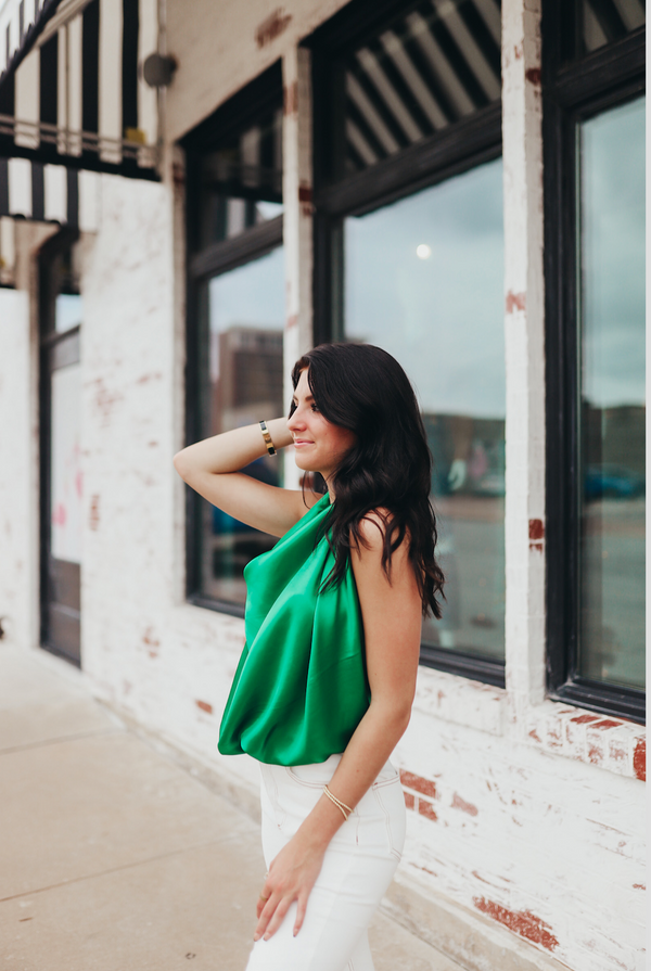 Sic Em Green Silk Scarf