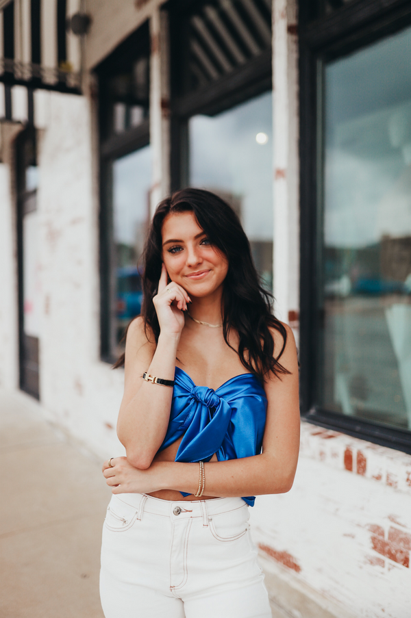 Royalty Blue Silk Scarf