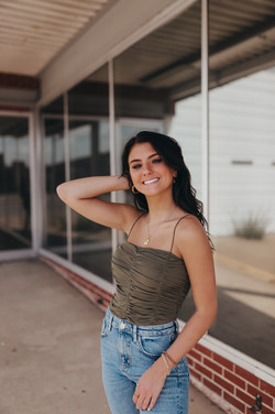 Not Wasting Time Bodysuit - Olive