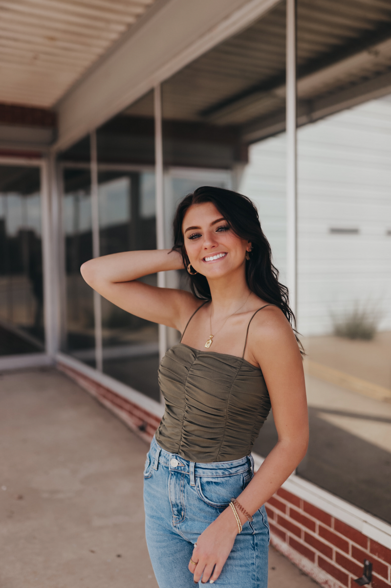 Not Wasting Time Bodysuit - Olive