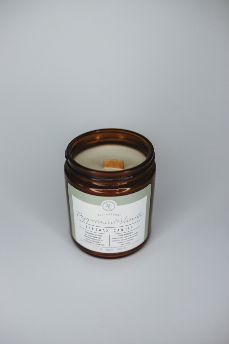 Peppermint + Vanilla Candle